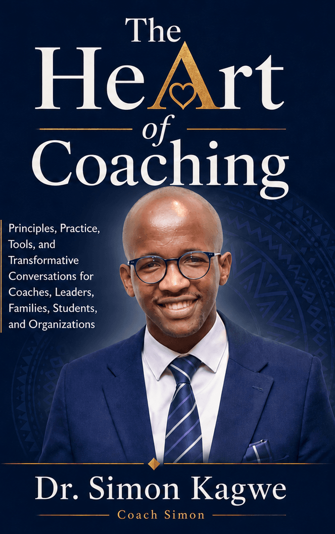 The HeArt of Coaching — book cover by Dr. Simon Kagwe
